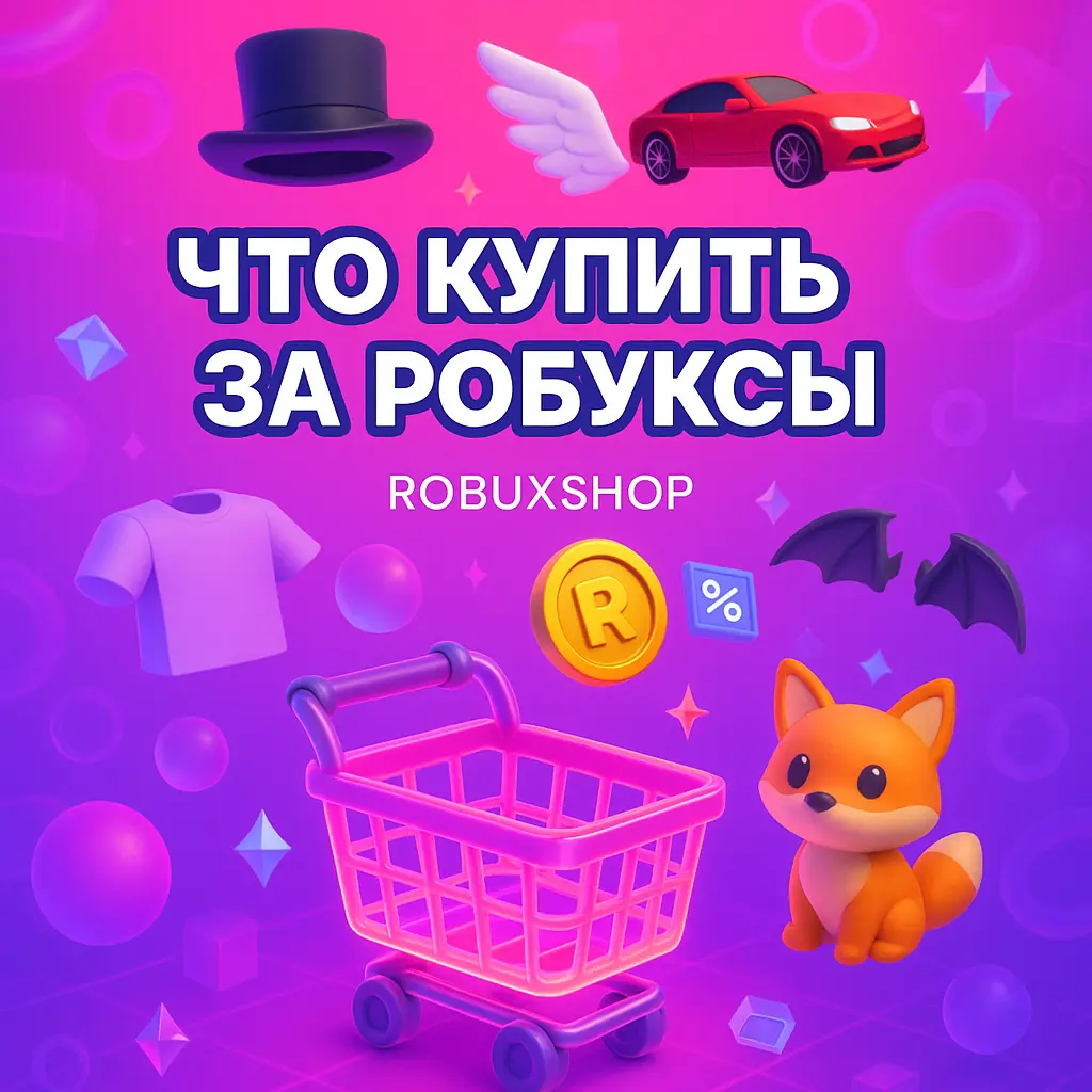 Что купить за робуксы - статья о покупке робуксов на RobuxShop